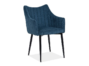 Jedálenská stolička Mattie (námornícka modrá + čierna)