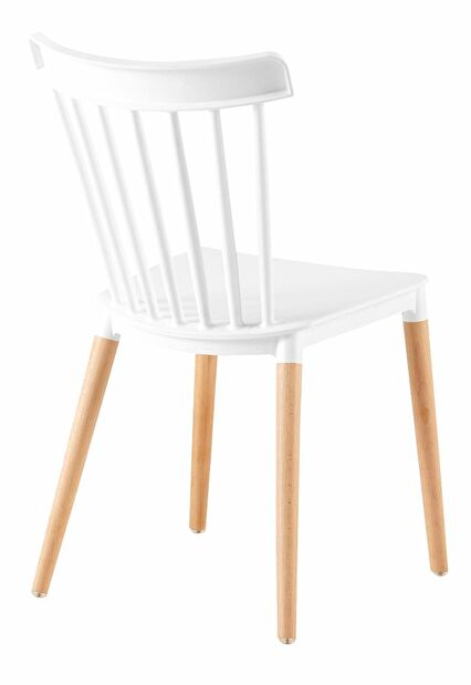 Jedálenská stolička COSIMA (biela + buk)