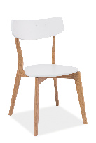 Jedálenská stolička Perigo (dub + biela)