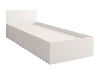 Jednolôžková posteľ 90 cm Oleg I (biela) (s úl. priestorom)