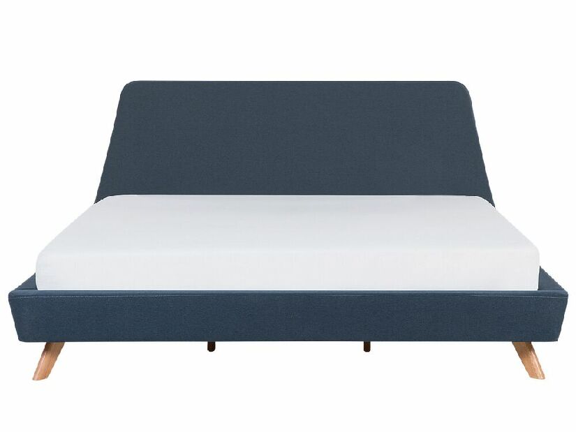 Manželská posteľ 180 cm VENITO (s roštom) (modrá)