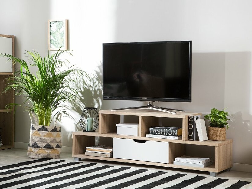 TV stolík/skrinka Calicut (svetlé drevo)