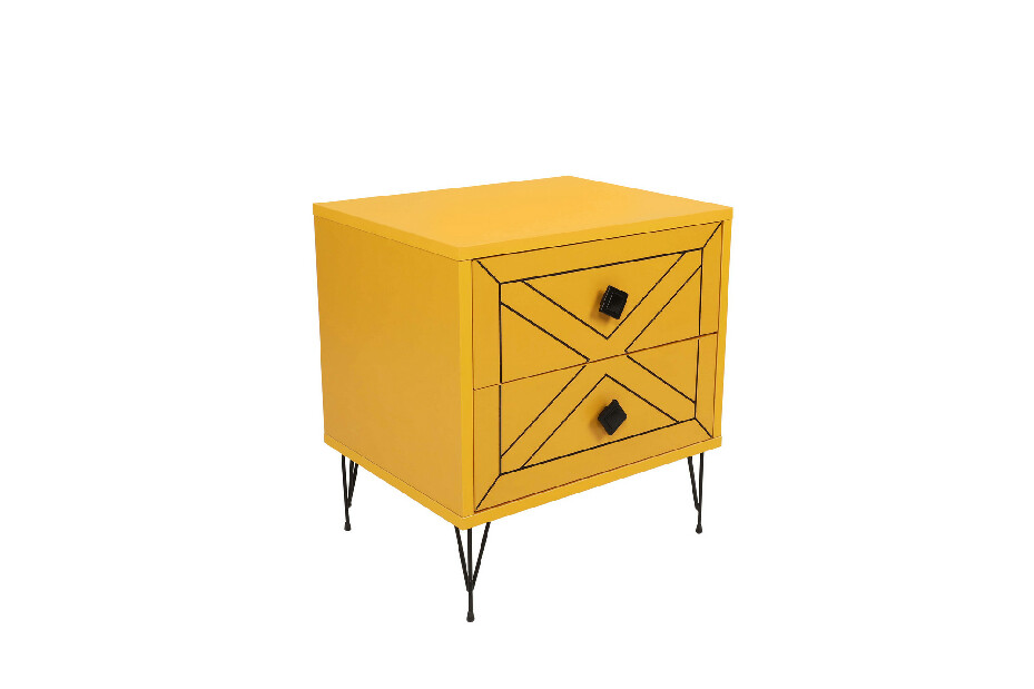 Nočný stolík Luana (žltá)