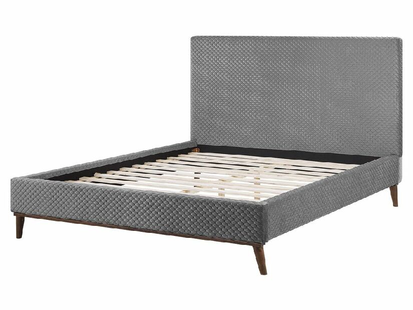 Manželská posteľ 160 cm BARON (s roštom) (sivá)