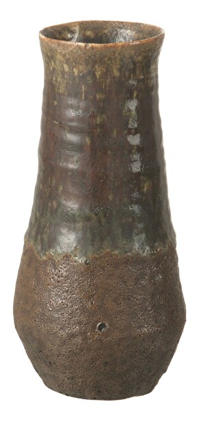 Dekoračná váza Jolipa (16x16x33cm) (Hnedá)