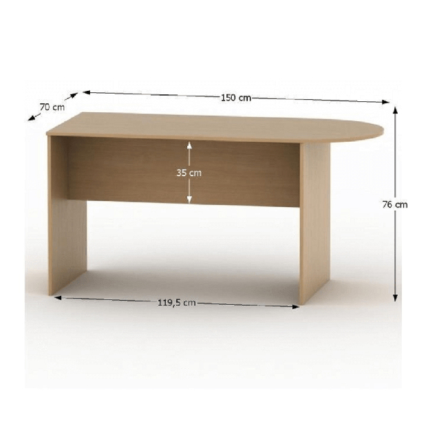 Písací stôl Asista AS 022 buk
