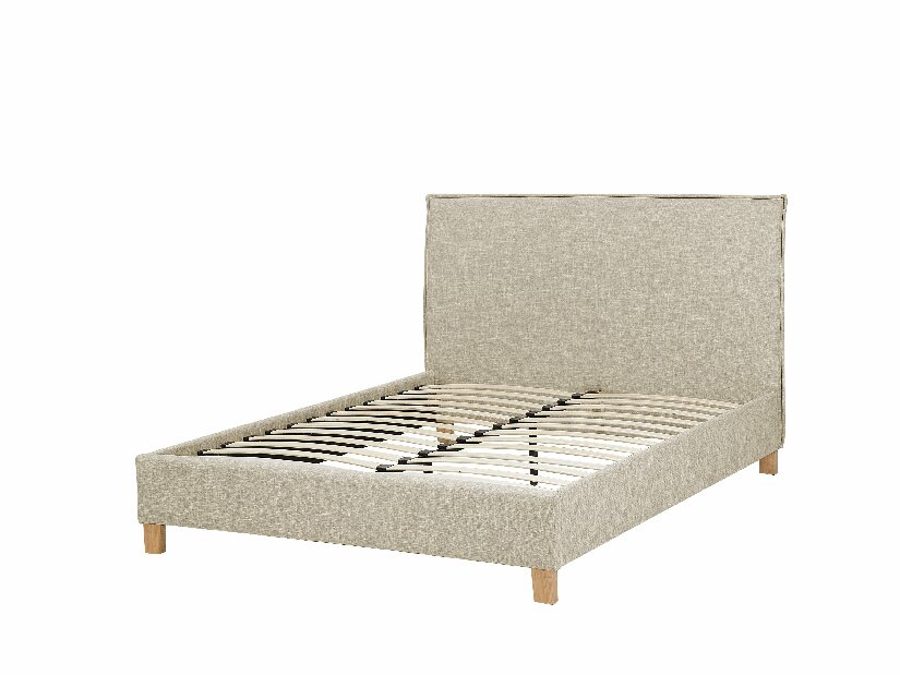 Manželská posteľ 140 cm SANCHEZ (s roštom) (béžová) *výpredaj