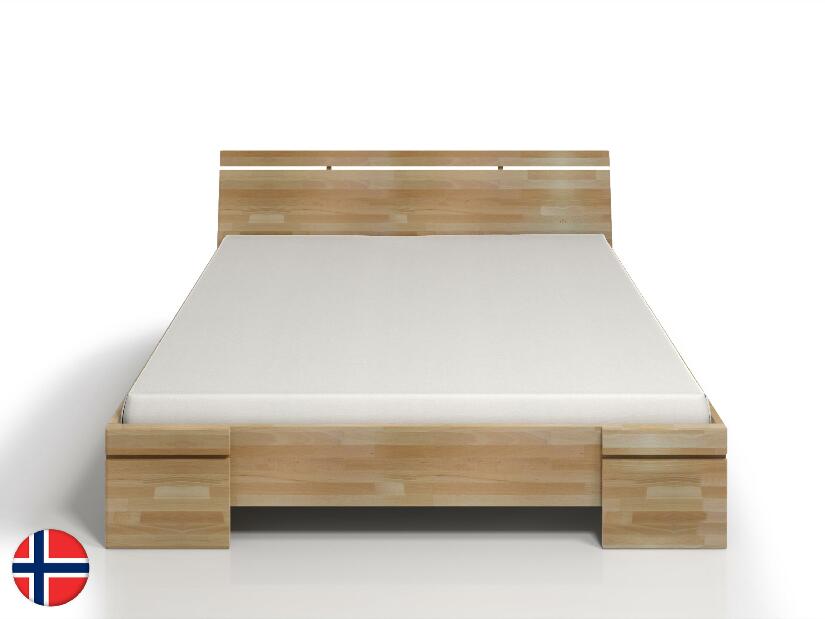 Manželská posteľ 160 cm Naturlig Bavergen Maxi ST (buk) (s roštom a úl. priestorom)
