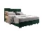 Manželská posteľ 140 cm Harlan (tmavozelená) (s roštom, matracom a úl. priestorom)