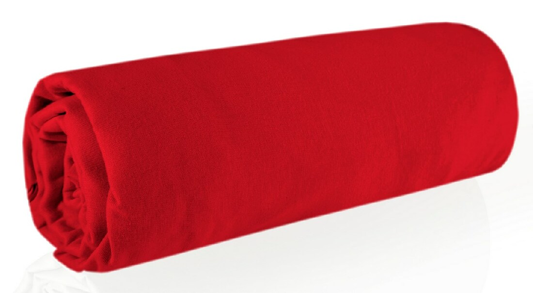 Posteľná plachta 200x160 cm Jersey (červená)