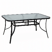 Záhradný stôl Pannal (čierna)