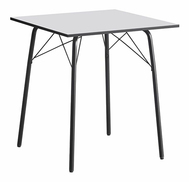 Jedálenský stôl 70 MALAK (biela + čierna) (pre 4 osoby)