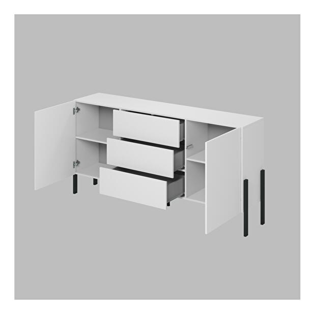 TV stolík/skrinka Kjukon 180 (matná biela)