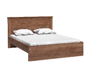 Manželská posteľ 160 cm Atena 05 (s roštom) (jaseň svetlý)
