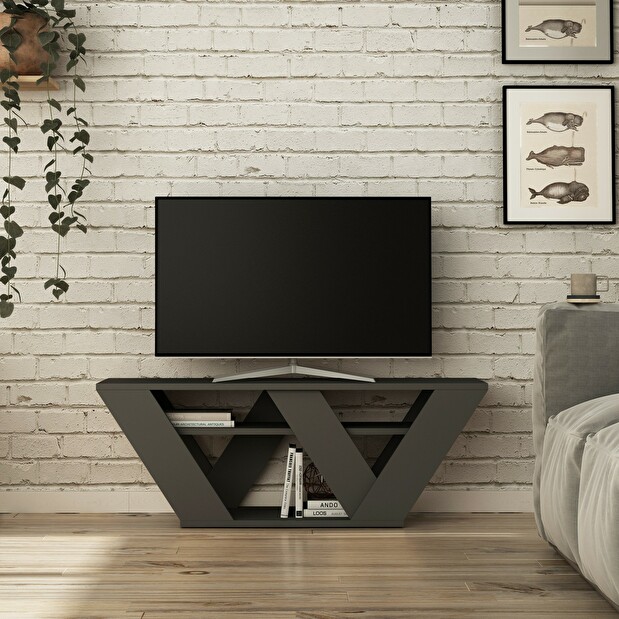 TV stolík/skrinka Pira (antracit)