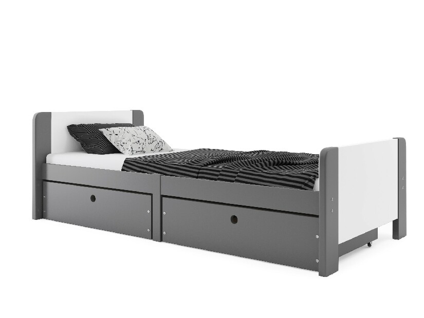 Jednolôžková posteľ 80 cm Aria (grafit)