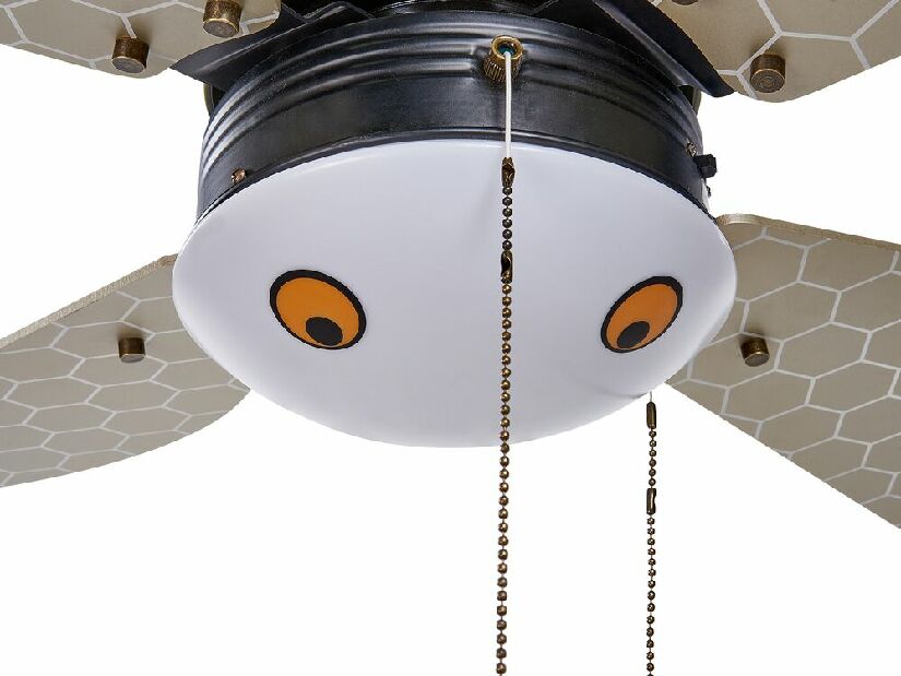 Stropný ventilátor so svetlom Devora (čierna)