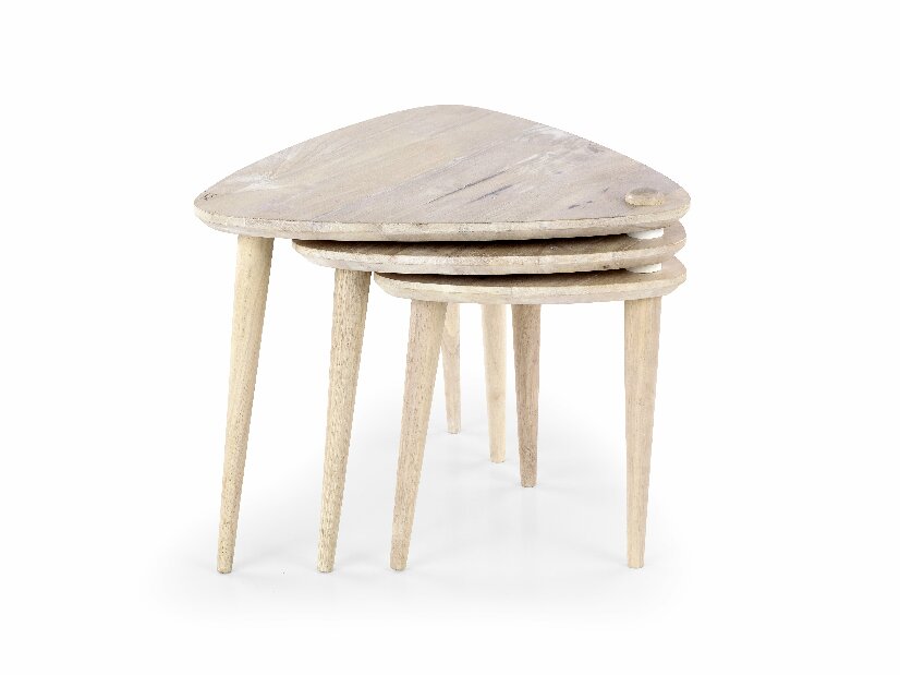 Konferenčný stolík Corsica (white washed wood)