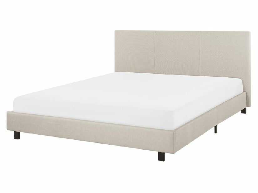 Manželská posteľ 160 cm ALVIA (s roštom) (béžová)