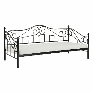 Jednolôžková posteľ 90 cm Danina (čierna) (s roštom) *výpredaj