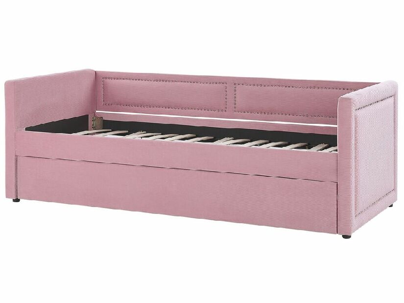 Rozkladacia posteľ 90x200 cm Mai (ružová)