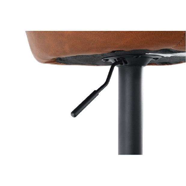 Barová stolička Teken (koňaková + čierna) *výpredaj