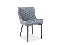 Jedálenská stolička Casandra (sivá + čierna)