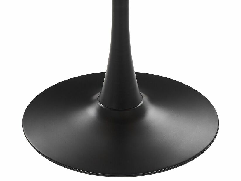 Okrúhly jedálenský stôl Berylle (čierna) (pre 4 osoby)