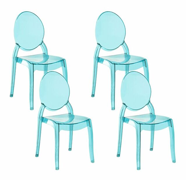 Set 4ks. jedálenských stoličiek Montreal (modrá)