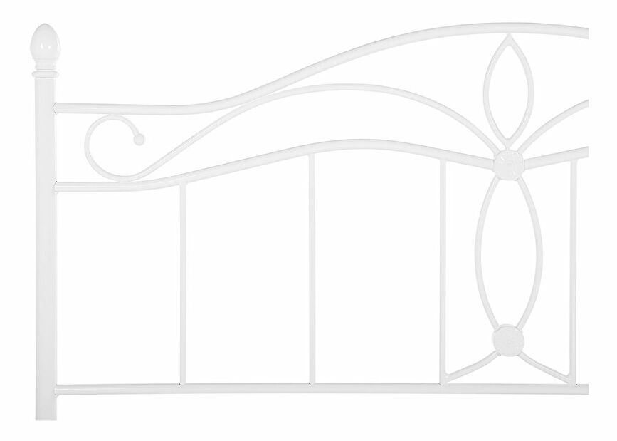 Manželská posteľ 160 cm ANTALIA (s roštom) (biela)