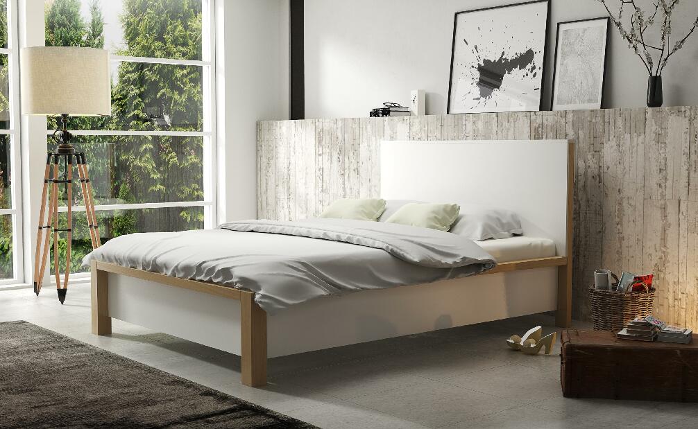 Manželská posteľ 160 cm Naturlig Lavikker (s roštom úl. priestorom)