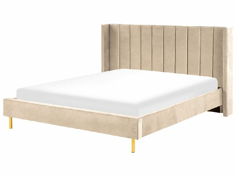 Manželská posteľ 180 cm Vue (béžová) (s roštom)