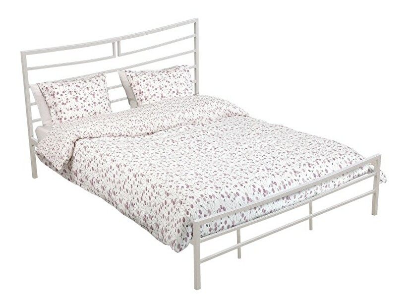 Manželská posteľ 160 cm Dalia (s roštom) (biela)