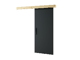 Posuvné dvere 90 cm Lovella (dub artisan + čierna matná)