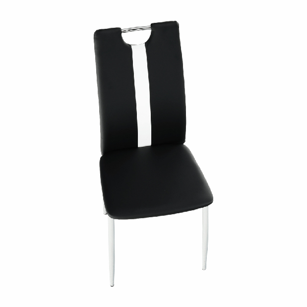 Jedálenská stolička Scotby (čierna + biela)