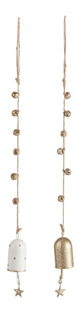 Dekoratívny predmet Jolipa Girlanda Innocent Blush (45x3x3cm) (Zlatá + Biela) (2ks)