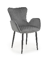 Jedálenská stolička Kipta (sivá + čierna)
