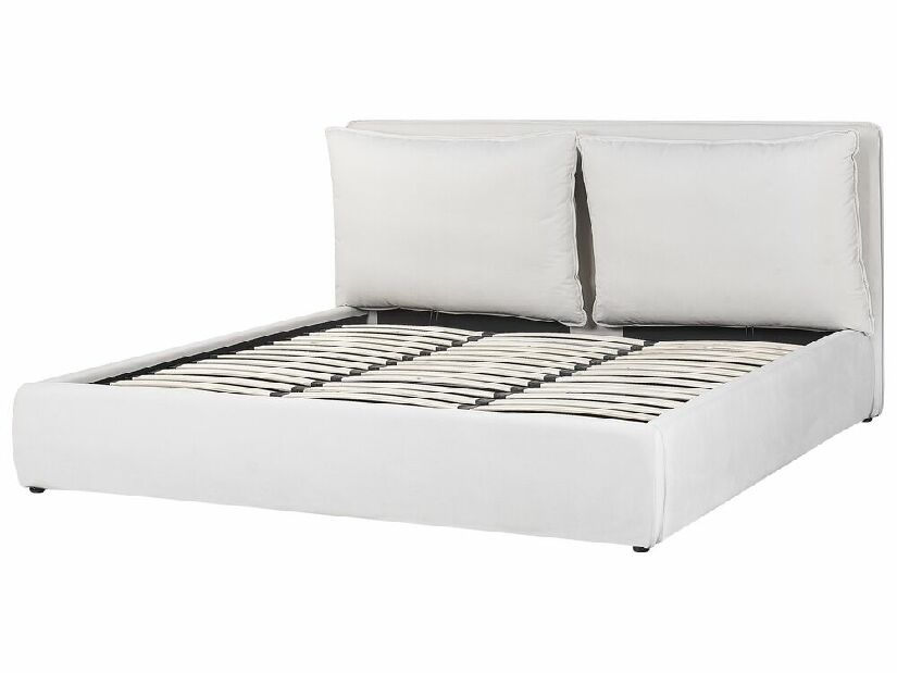 Manželská posteľ 180 cm Berit (biela) (s roštom) (s úl. priestorom)