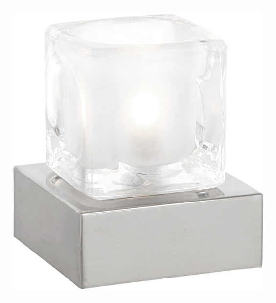 Stolové svietidlo LED Nubuk 21980L (strieborná + priehľadná)