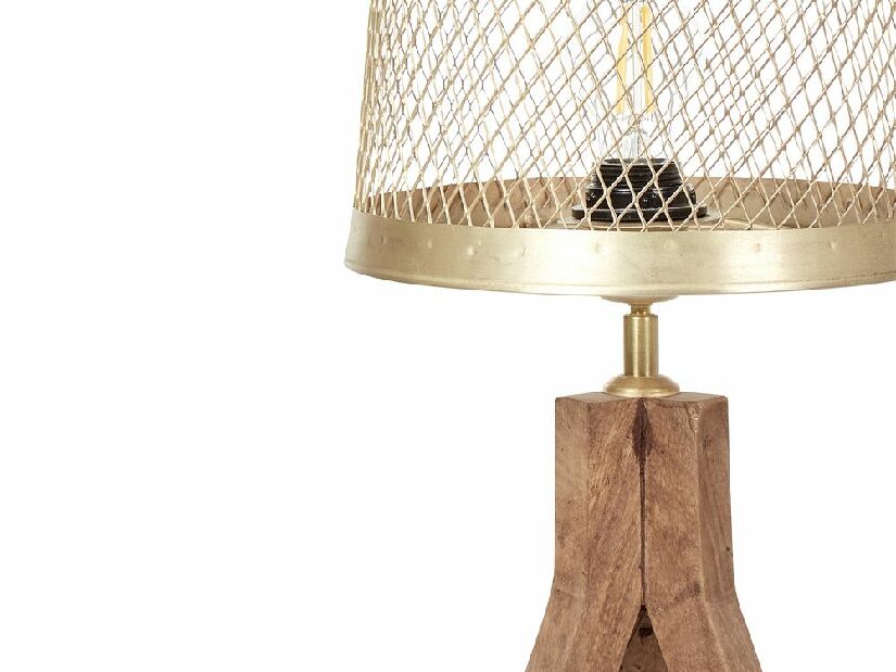 Stolná lampa Belarmino (tmavé drevo)