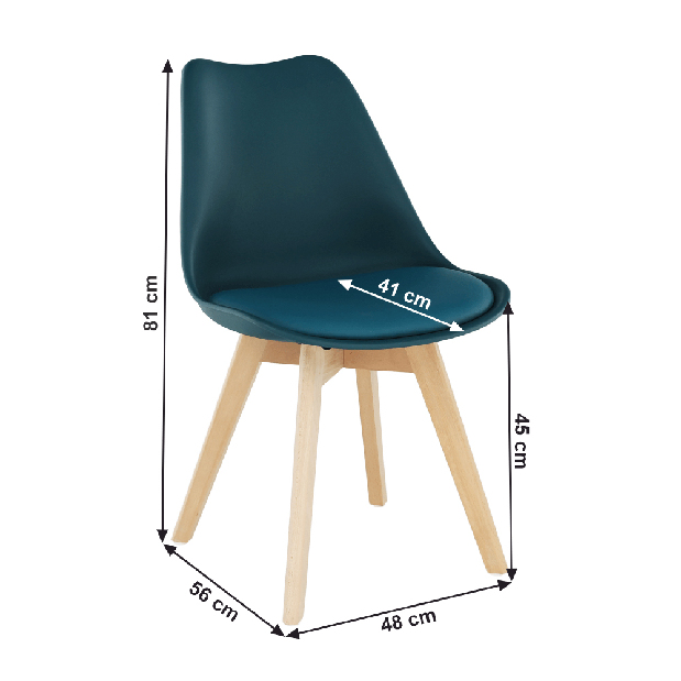 Jedálenská stolička Bralla 2 (modrá)