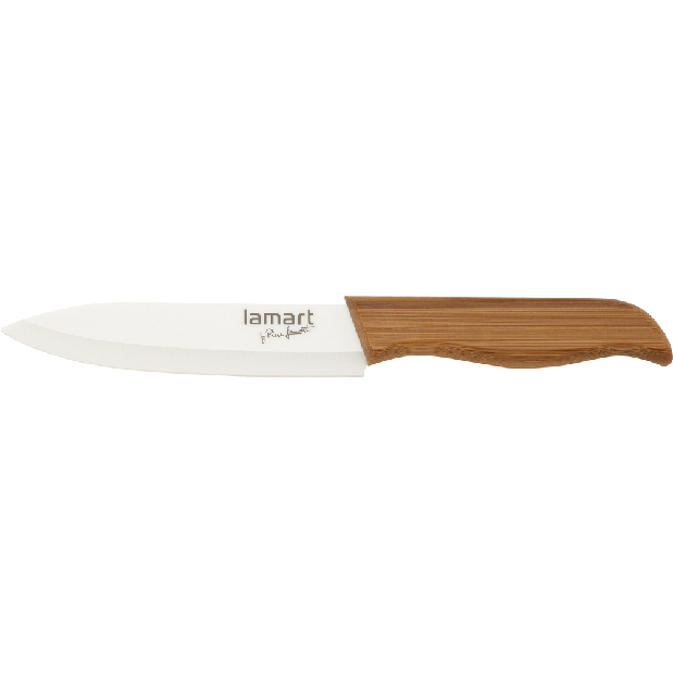 Kuchynský nôž Lamart Bamboo 13cm (hnedá)