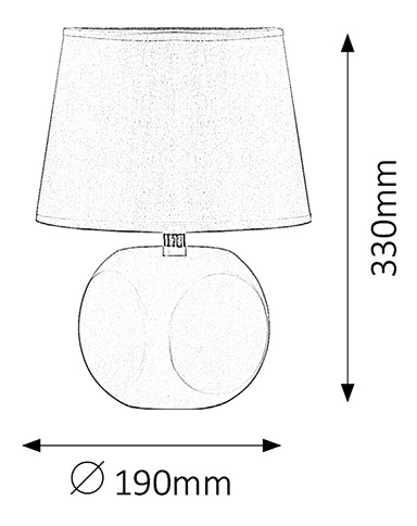 Stolová lampa Mabel 4393 (tónovaná + krémová)