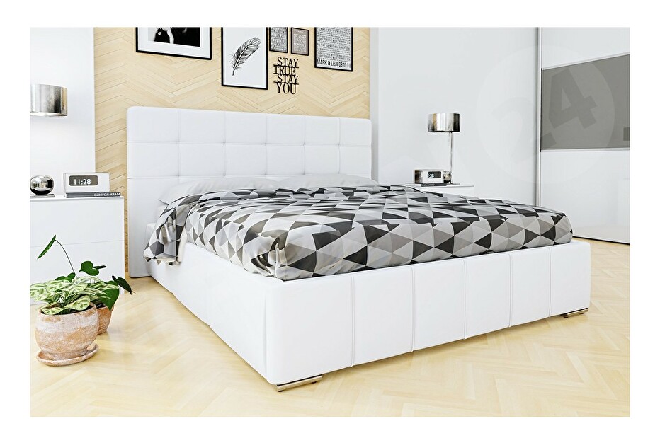 Manželská posteľ 140 cm Mirjan Kendrick (ekokoža Soft 017)