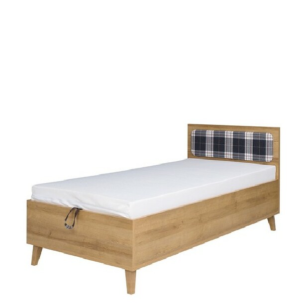 Jednolôžková posteľ 90 cm Temero TM10 (s roštom) (dub zlatý) *výpredaj