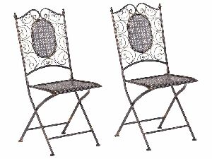 Set 2 ks. záhradných stoličiek Beatriz (čierna)