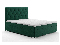 Manželská posteľ Boxspring 180 cm Ronda (tmavozelená) (s úložným priestorom)