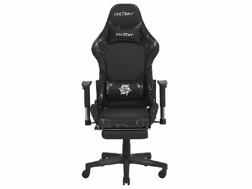 Kancelárska stolička VITTORE (syntetická koža) (čierna + camo)