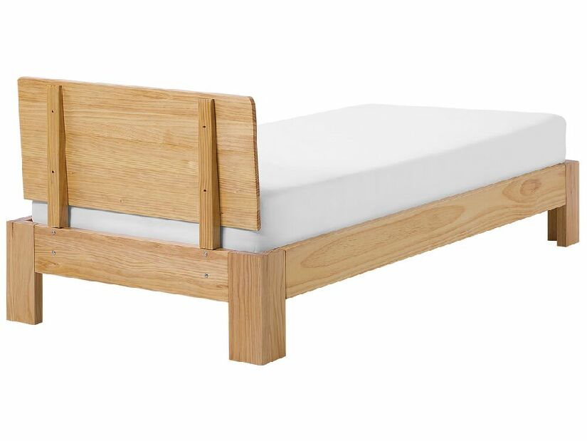 Jednolôžková posteľ 90 cm ROYAL (s roštom) (svetlé drevo)