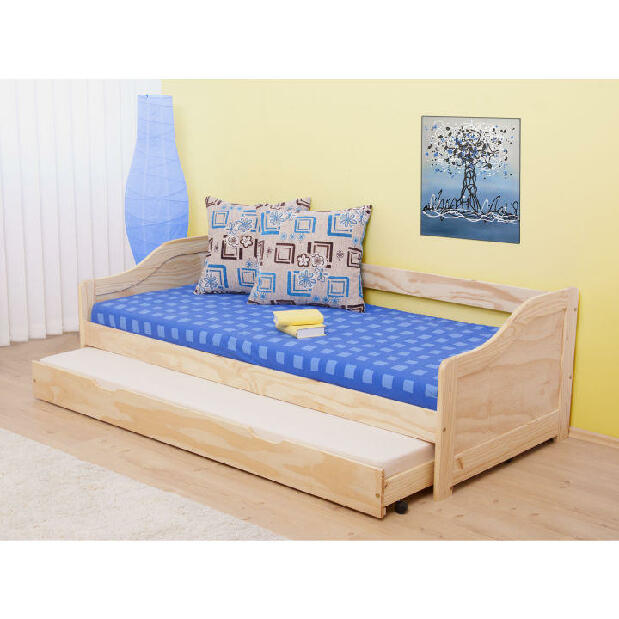 Rozkladacia posteľ 90 cm Laila (masív, s dvomi roštami) *výpredaj
